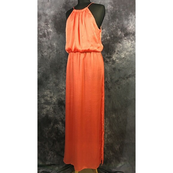BISOU BISOU Dresses & Skirts - Bisou Bisou Michele Bohbot Orange Maxi Sleeveless Sundress L/XL